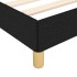 Estructura de cama sin colchón tela negro 90x190