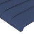 Estructura de cama sin colchón tela azul 120x200