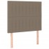 Estructura de cama sin colchón tela gris taupe 80x200