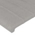 Cama sin colchón tela gris claro 140x200