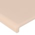 Estructura cama sin colchón cuero sintético capuchino 90x200