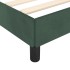 Estructura cama sin colchón terciopelo verde oscuro 140x200