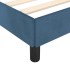 Estructura de cama sin colchón terciopelo azul oscuro 90x190