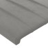 Estructura de cama sin colchón terciopelo gris claro 140x200