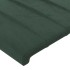 Estructura cama sin colchón terciopelo verde oscuro 200x200