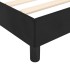 Estructura de cama sin colchón terciopelo negro 140x200
