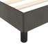 Estructura de cama sin colchón terciopelo gris oscuro