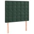 Estructura de cama sin colchón terciopelo verde oscuro