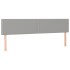 Cama box spring con colchón tela gris claro 180x200