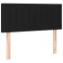 Cama box spring con colchón tela negro 90x200