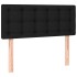 Cama box spring con colchón tela negro 100x200