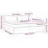 Cama box spring con colchón tela gris claro 200x200