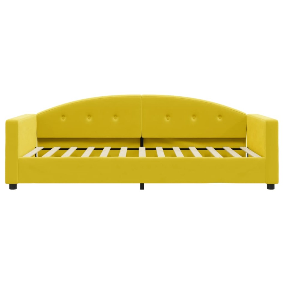 Sofá cama terciopelo amarillo 90x200
