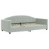 Sofá cama terciopelo gris claro 90x200