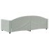 Sofá cama terciopelo gris claro 90x200