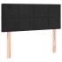 Cama box spring con colchón terciopelo negro 100x200