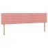 Cama box spring con colchón terciopelo rosa 160x200
