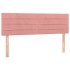 Cama box spring con colchón terciopelo rosa 140x200