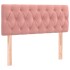 Cama box spring con colchón terciopelo rosa 90x190