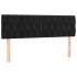 Cama box spring con colchón terciopelo negro 160x200