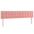 Cama box spring con colchón terciopelo rosa 160x200