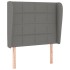 Cama box spring con colchón tela gris oscuro 90x190