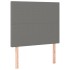 Cama box spring con colchón tela gris oscuro 90x190