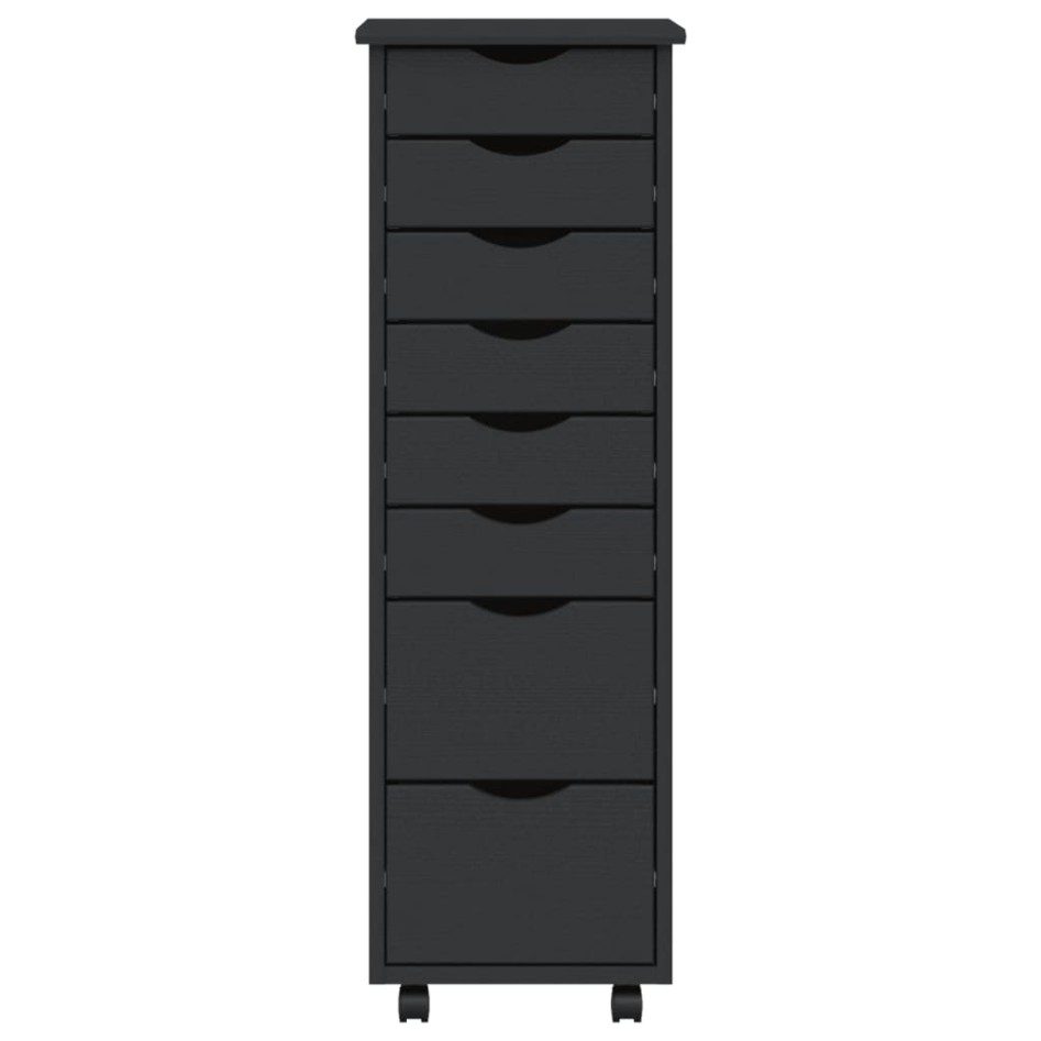 Cajonera con ruedas MOSS madera maciza de pino