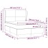 Cama box spring con colchón cuero sintético capuchino