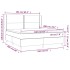 Cama box spring con colchón terciopelo azul oscuro 160x200