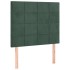 Cama box spring con colchón terciopelo verde oscuro 80x200