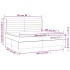 Cama box spring con colchón terciopelo gris oscuro 200x200