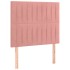 Cama box spring con colchón terciopelo rosa 90x190