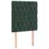 Cama box spring con colchón terciopelo verde oscuro 80x200