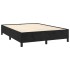 Cama box spring con colchón terciopelo negro 140x200