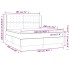Cama box spring con colchón terciopelo rosa 180x200