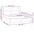 Cama box spring con colchón terciopelo rosa 160x200