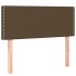 Cama box spring con colchón tela marrón oscuro 90x190