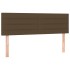 Cama box spring con colchón tela marrón oscuro 140x190