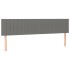 Cama box spring con colchón tela gris oscuro 200x200