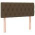 Cama box spring con colchón tela marrón oscuro 90x200
