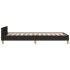 Estructura de cama sin colchón tela negro 90x190