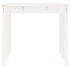 Mesa de jardín madera maciza pino blanco 159,5x82,5x76
