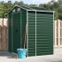 Cobertizo de jardín acero galvanizado verde 191x130x198