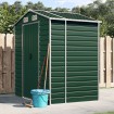 Cobertizo de jardín acero galvanizado verde 191x130x198 cm