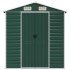 Cobertizo de jardín acero galvanizado verde 191x130x198