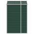 Cobertizo de jardín acero galvanizado verde 191x130x198