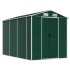 Cobertizo de jardín acero galvanizado verde 191x300x198