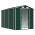 Cobertizo de jardín acero galvanizado verde 191x300x198