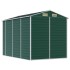 Cobertizo de jardín acero galvanizado verde 191x300x198